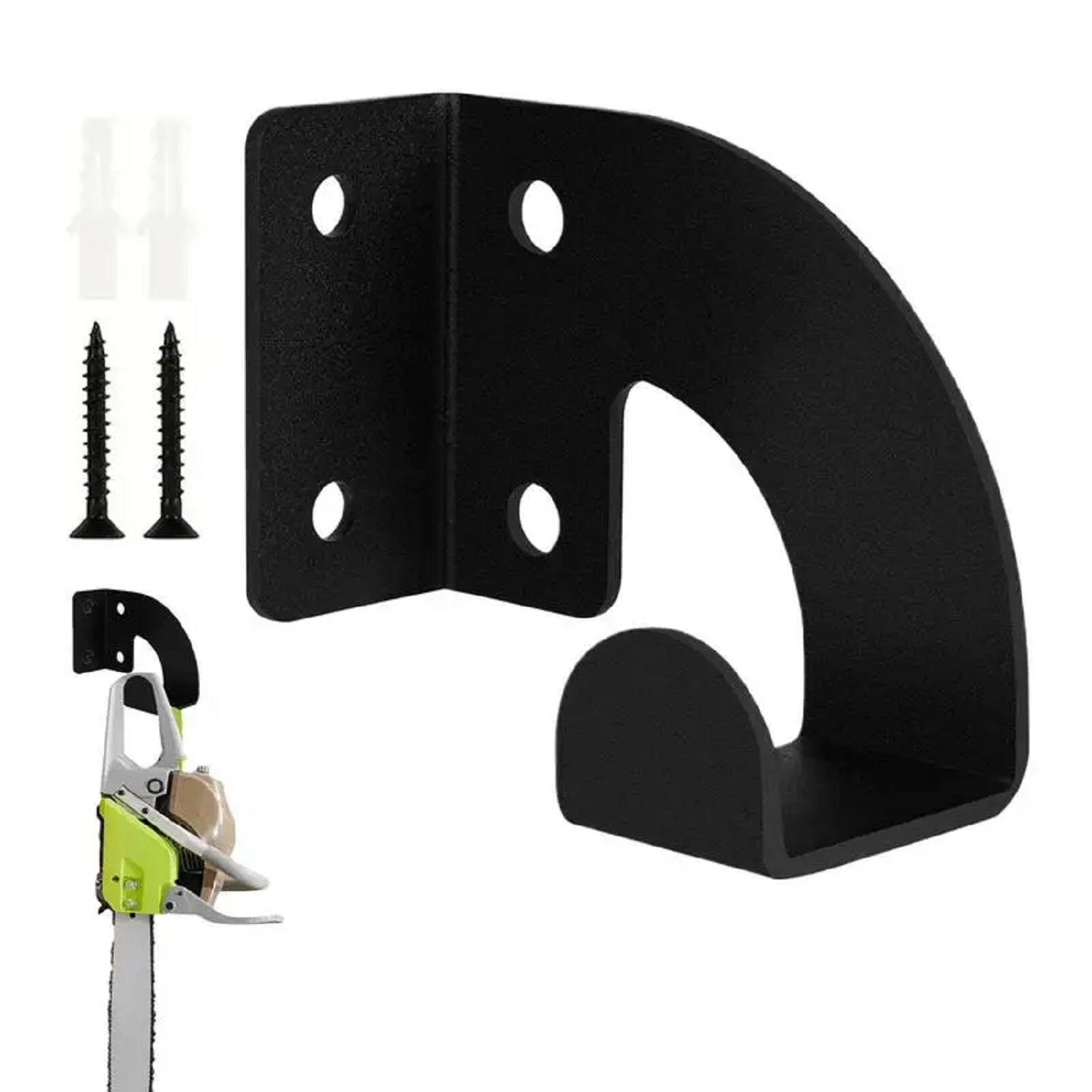 Workshop Tools On Wall - Robuste Metall-Kettensägen-Wandhalterung, Werkstatt-Werkzeugaufbewahrungsregal, Hängehalter für Gartentrimmer,
