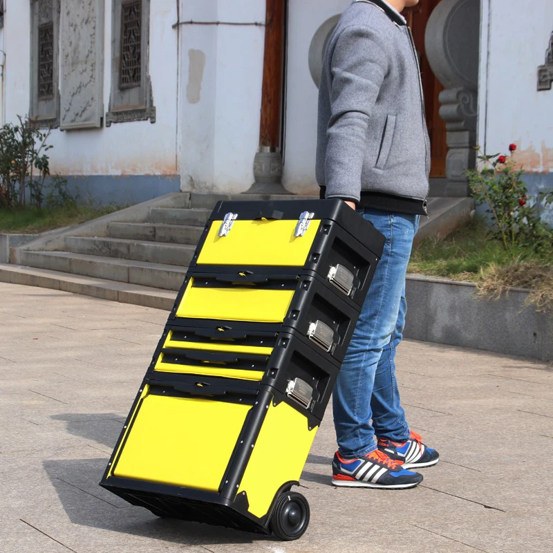 Workshop Tools In Engineering - Werkzeugkasten für die Autowartung, multifunktionaler Werkzeugwagen,