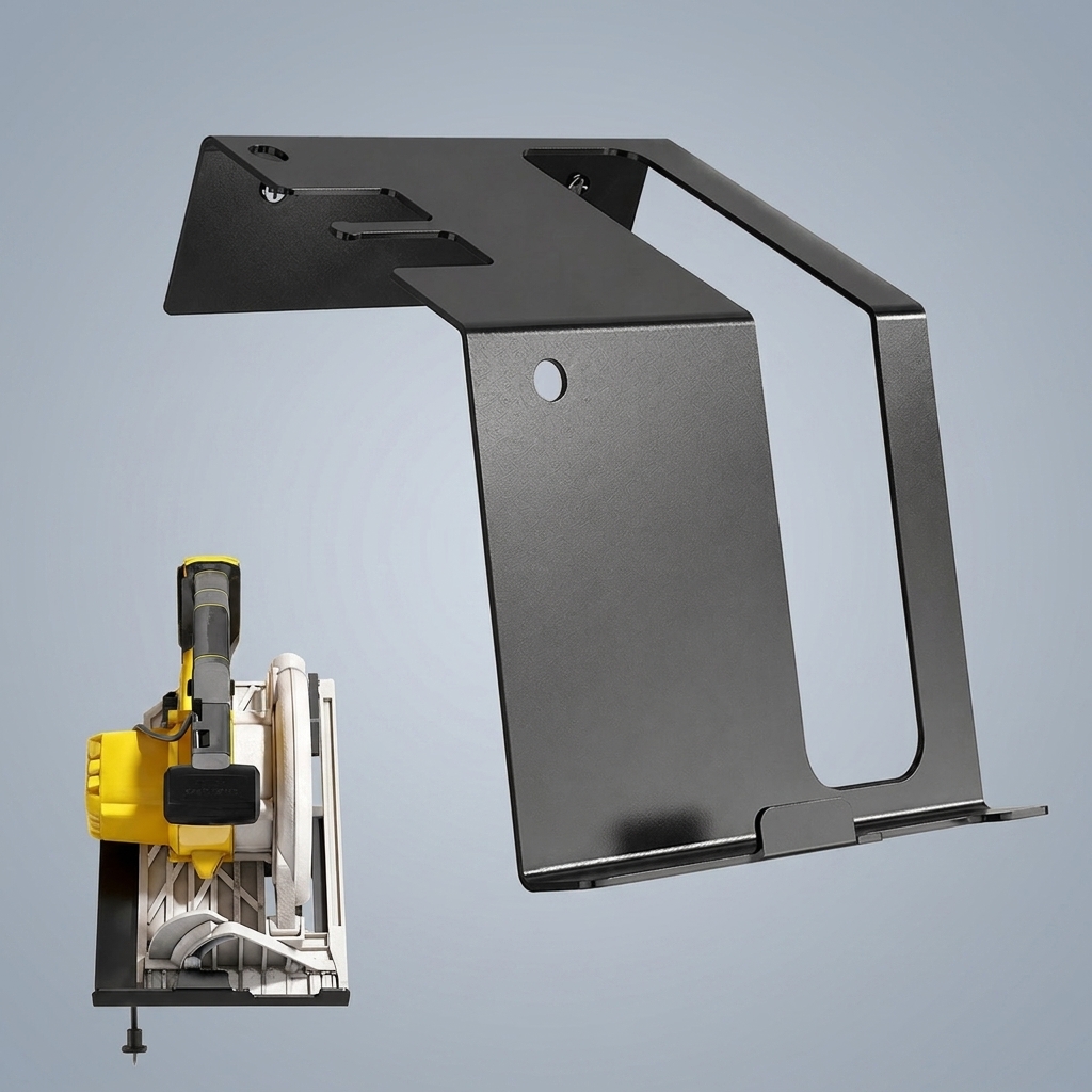 Workshop Tools On Wall - Hochleistungs-Kreissägenhalter, Verstellbare Werkzeugaufbewahrungshalterung für Werkstatt und