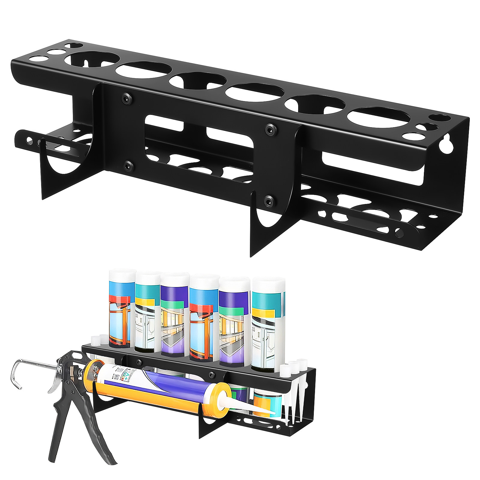 Workshop Tools Organizer - Wandmontierter Werkzeug-Organizer, Schwerlast-Fugenmörtelhalter für Garage, Werkstatt,