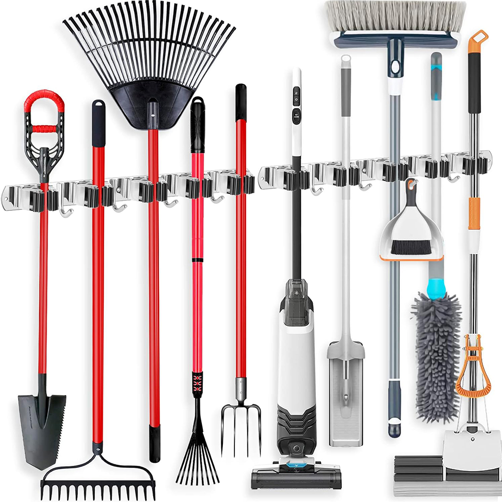 Edelstahl Mopp- und Besenhalte – Workshop Tools On Wall Bewertung und Preis